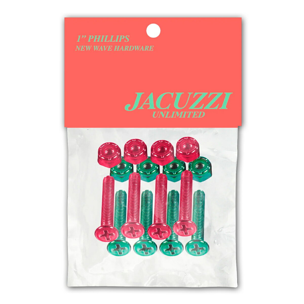 JACUZZI UNLIMITED ジャグジー アンリミテッド NEW WAVE PILLIPS 1インチ スケートボードパーツ ビスナット