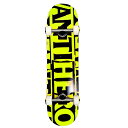 ANTIHERO アンチヒーロー BLACK HERO 8.0 U2844-C01S01 スケートボード キッズ用コンプリート 完成品