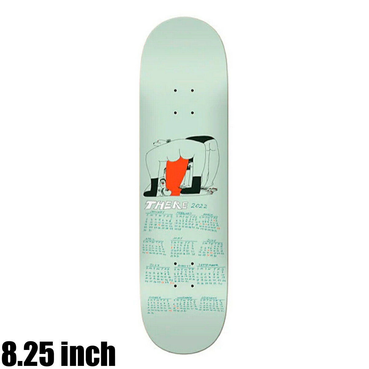THERE SKATEBOARDS ゼア スケートボード CALENDAR TEAM 8.25 スケートボード デッキ