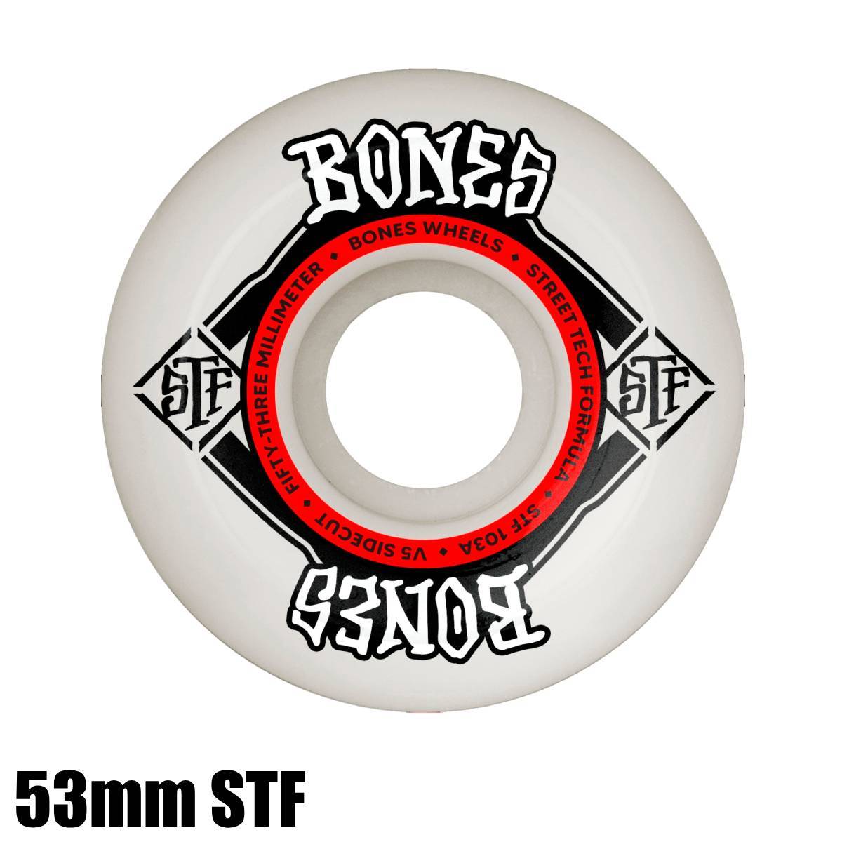 BONES WHEELS ボーンズ ウィール STF SIDECAT STANDARD V5 STREET TECH FORMULA 53mm103A スケートボード ウイール