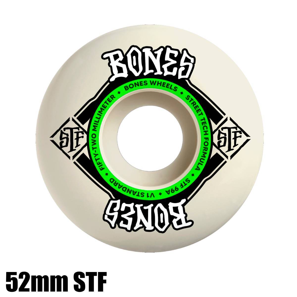 BONES WHEELS ボーンズ ウィール STF STANDARD V1 STREET TECH FORMULA 52mm99A スケートボード ウイール