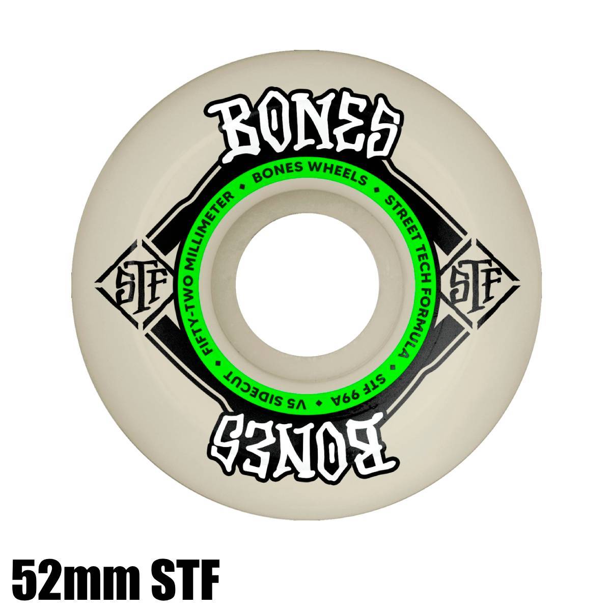 BONES WHEELS ボーンズ ウィール STF SIDECAT V5 STREET TECH FORMULA 52mm99A スケートボード ウイール