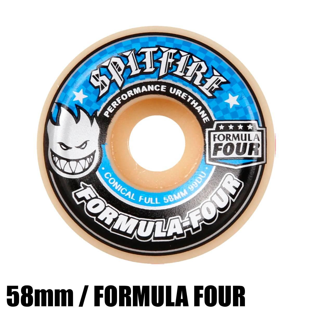 SPITFIRE スピットファイア F4 99 CONICAL FULL 58mm スケートボード ウイール