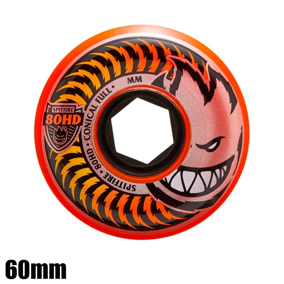 SPITFIRE スピットファイア 80HD CONICAL FULL FADE ORANGE 60mm (ソフトウィール) U2786-C01S01 スケ..