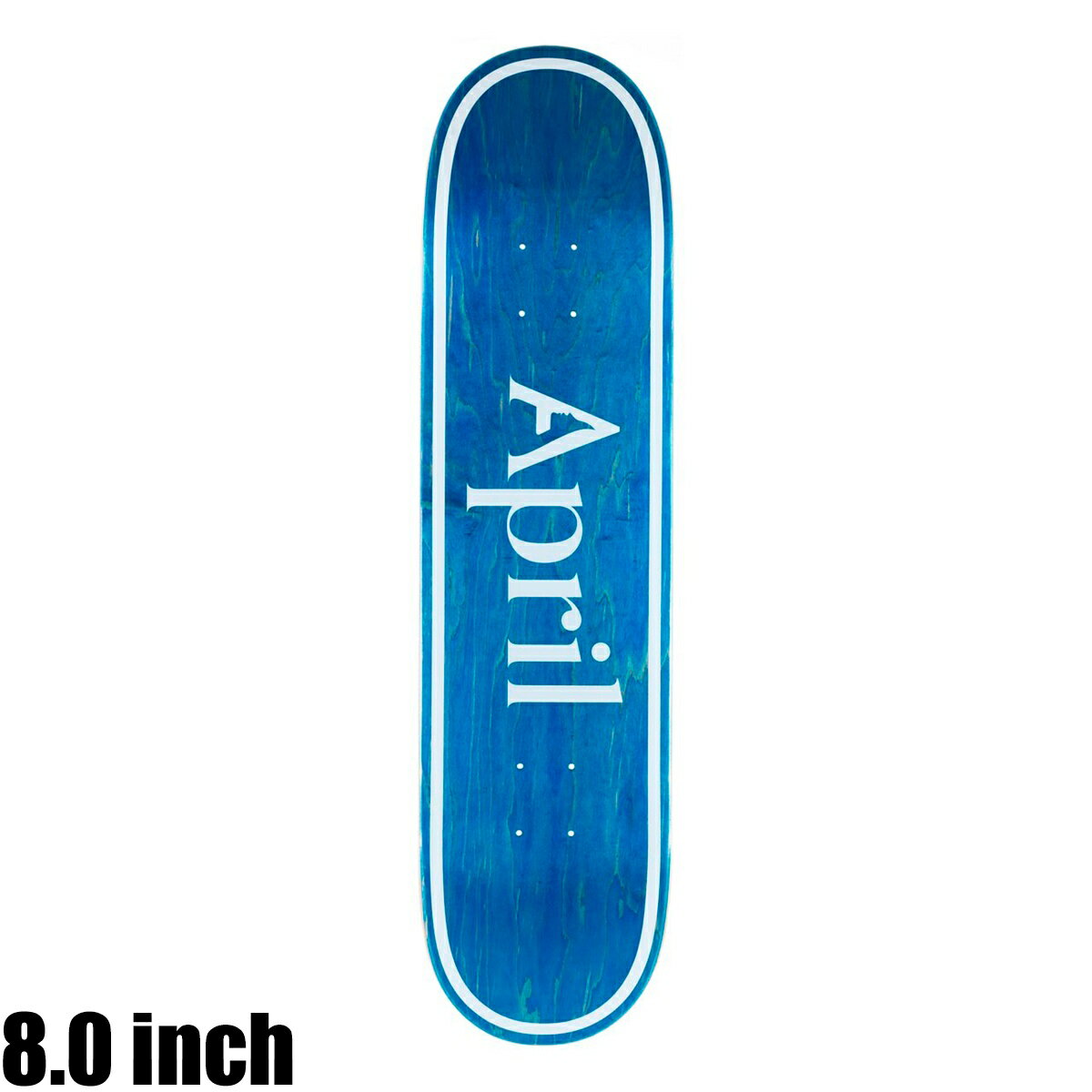 APRIL エイプリル OG LOGO BLUE INVERT 8.0 スケートボード デッキ