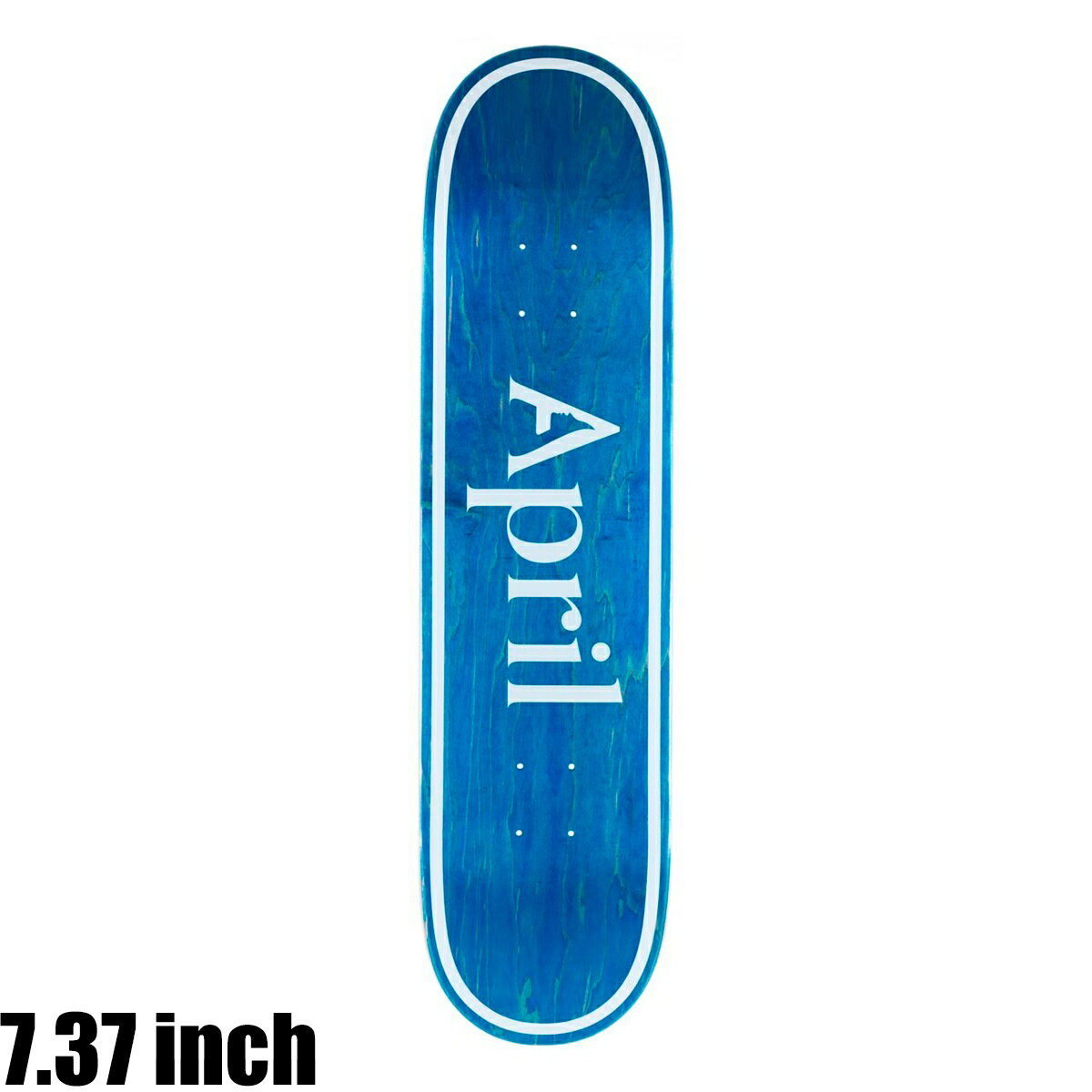 APRIL エイプリル OG LOGO BLUE INVERT 7.37 スケートボード デッキ