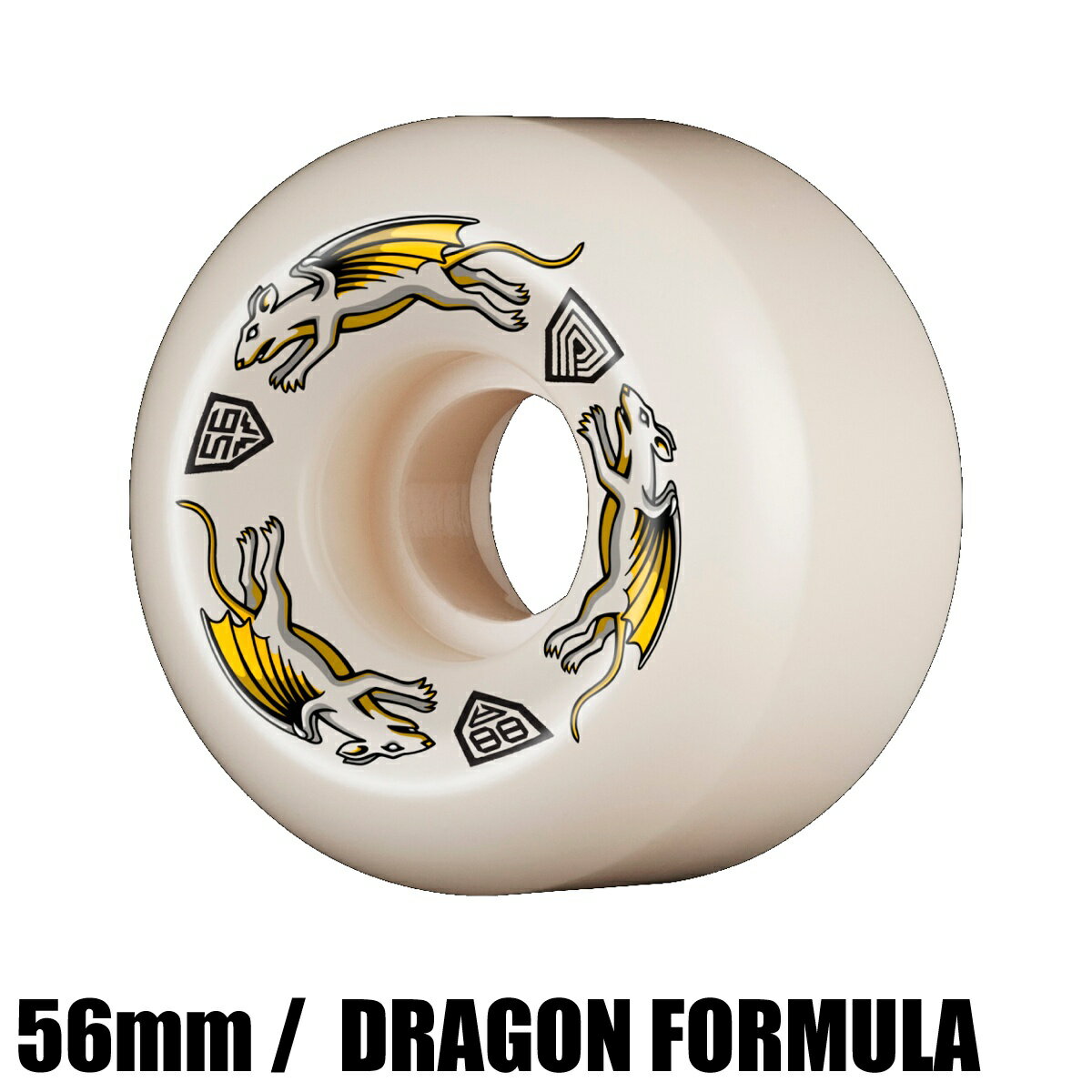POWELL パウエル PERALTA DRAGON FORMULA NANO RAT 56x36MM 88A U2542-C01S01 スケートボード ウイール