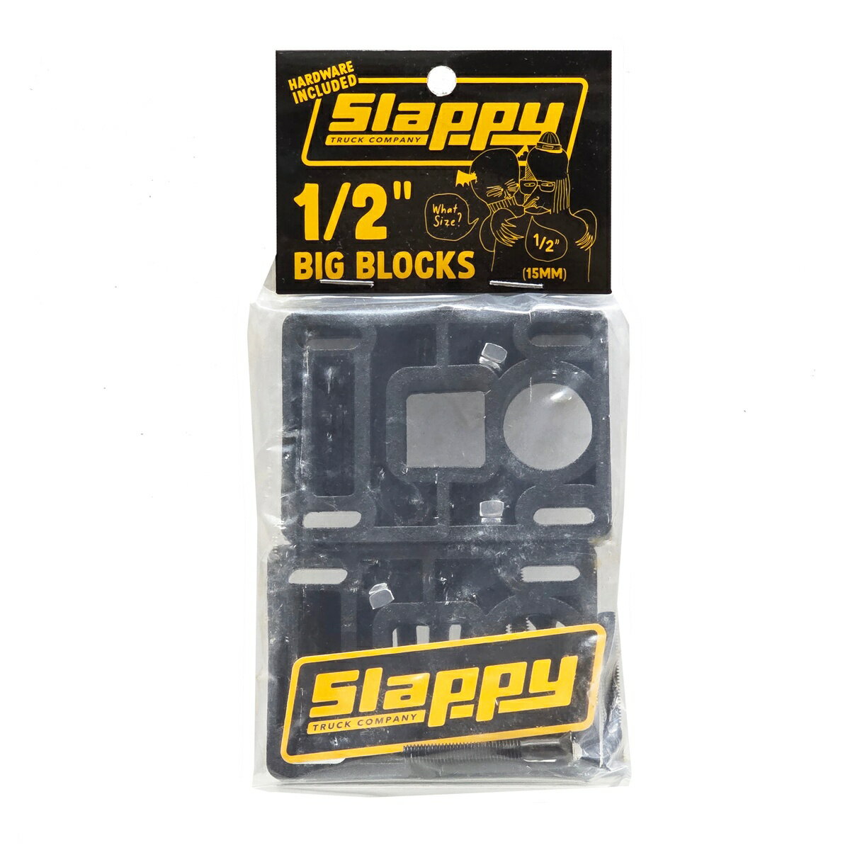 SLAPPY スラッピー BIG BLOCK ビッグブロックライザーパッド 1/2インチ スケートボードパーツ レールバー テールガード ライザー