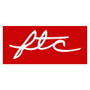 エフティーシー/FTC VITA LOGO SMALL WHITE/RED ステッカー