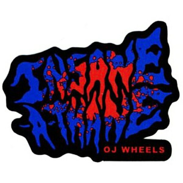 オージェー／OJ INSANE-A-THANE 2.5” (ブルー) ステッカー