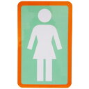 ガール GIRL/OG STICKER 6” (WHITE/TEAL/ORANGE) ステッカー
