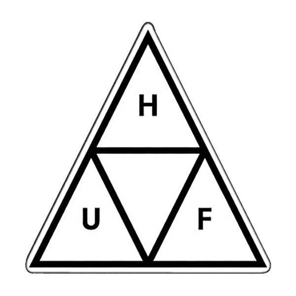 ϥաHUF TRIPLE TRIANGLE STICKER (WHITE) ƥå