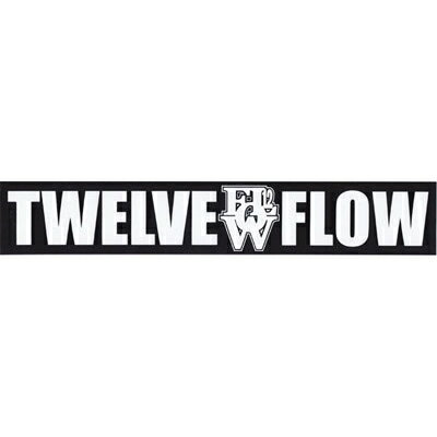 トゥエルブ フロー TWELVEFLOW／BLACK LOGO (M) ステッカー