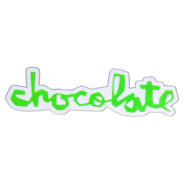 チョコレート CHOCOLATE／CHUNK STICKER 6” (GREEN) ステッカー
