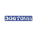 hbO^E^DOGTOWN BAR LOGO STICKER 4h ( WHITE/BLUE ) XebJ[