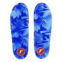 tbgvgC\[ FOOTPRINTINSOLES^KINGFOAM ORTHOTICS INSOLES BLUE CAMO LOW 3mm (23cm/23.5cm) C\[