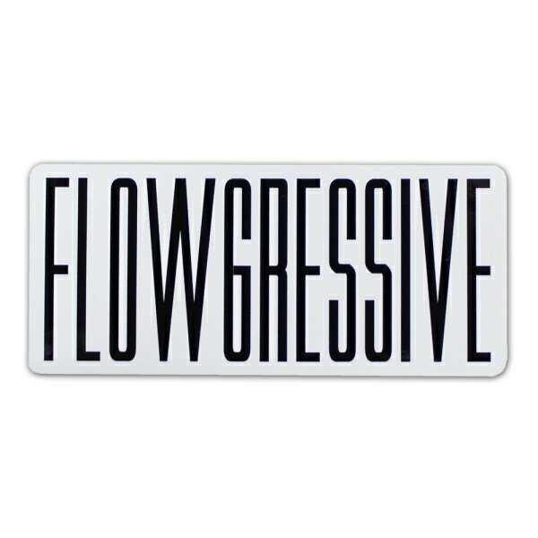 フローグレッシブ／FLOWGRESSIVE OG LOGO STICKER WHITE ステッカー 1