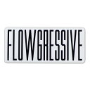 t[ObVu^FLOWGRESSIVE OG LOGO STICKER WHITE XebJ[