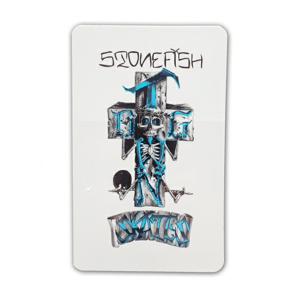 ドッグタウン／DOGTOWN STONEFISH WHITE/BLUE STICKER ステッカー