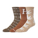 ハフ/HUF VARIETY BROWN 3 PACK SOCKS ソックス(4)
