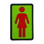 ガール GIRL／OG STICKER 3” (RED/GREEN/FORESTGREEN) ステッカー