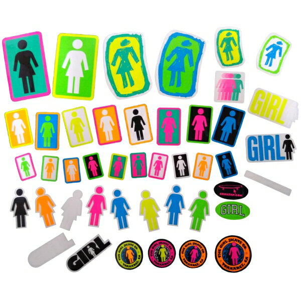 ガール／GIRL ASSORTED STICKER 44PACK ステッカー 1