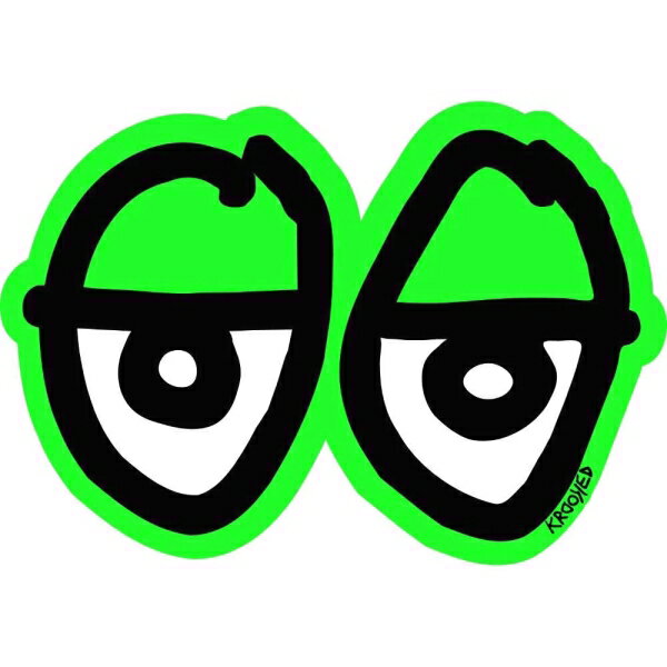 륭åȡKROOKED EYES STICKERS (M) GREEN ƥå