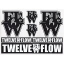 トゥエルブ フロー TWELVEFLOW/BLACK/WHITE SHEET ステッカー