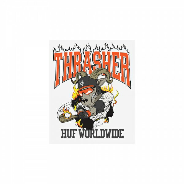 ハフ HUF／THRASHER RINCON STICKER (MULTI) ステッカー