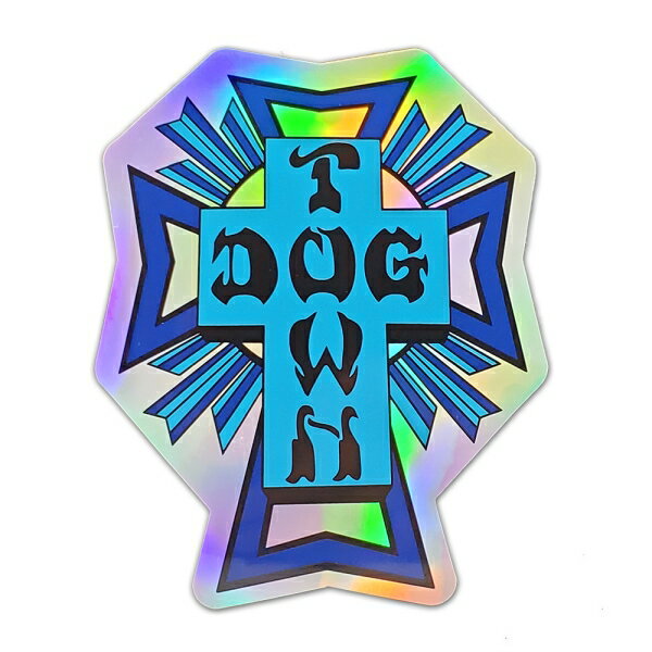 ɥå DOGTOWNCROSS LOGO ۥեå BLUE STICKER 10cm ƥå