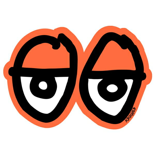 륭åȡKROOKED EYES STICKERS (M) ORANGE ƥå