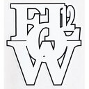 トゥエルブ フロー TWELVEFLOW/WHITE LOGO (S) ステッカー