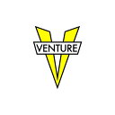 ベンチャー VENTURE／V DIE CUT STICKER SMALL ( YELLOW ) ステッカー