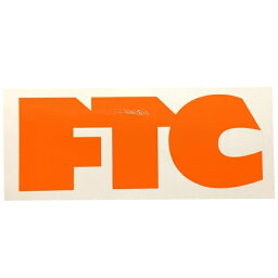 エフティーシー／FTC LOGO (ORANGE/CLEAR) SMALL ステッカー