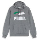 プーマ スケートボーディング PUMA SKATEBOARDING／PUMA LOGO HOODIE (GREY) Lサイズ フード