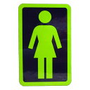 ガール GIRL/OG STICKER 6” (GREEN/NAVY) ステッカー