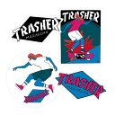 XbV[ THRASHER^Thrasher Hurricane STICKER 4PACK XebJ[