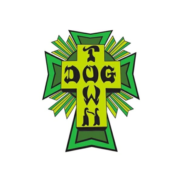 ドッグタウン DOGTOWN／LOGO COLOR STICKER 4” ( GREEN ) ステッカー