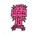 ドッグタウン/DOGTOWN GONZ CROSS 3” (PINK/BLACK) ステッカー