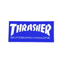 スラッシャー THRASHER/BOX MAG LOGO MINI STICKER BLUE/WHITE ステッカー