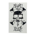 アンチヒーロー ANTIHERO/BOARD TO DEATH WHITE ステッカー