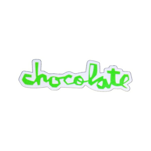 チョコレート CHOCOLATE／CHUNK STICKER 3” (NEON GREEN) ステッカー