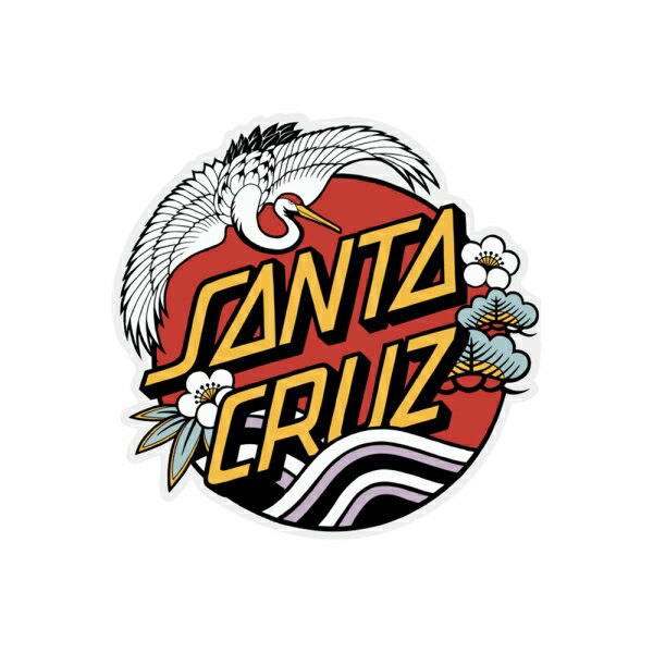 サンタクルーズ SANTACRUZ／CRANE DOT 4” STICKER (MULTI) ステッカー