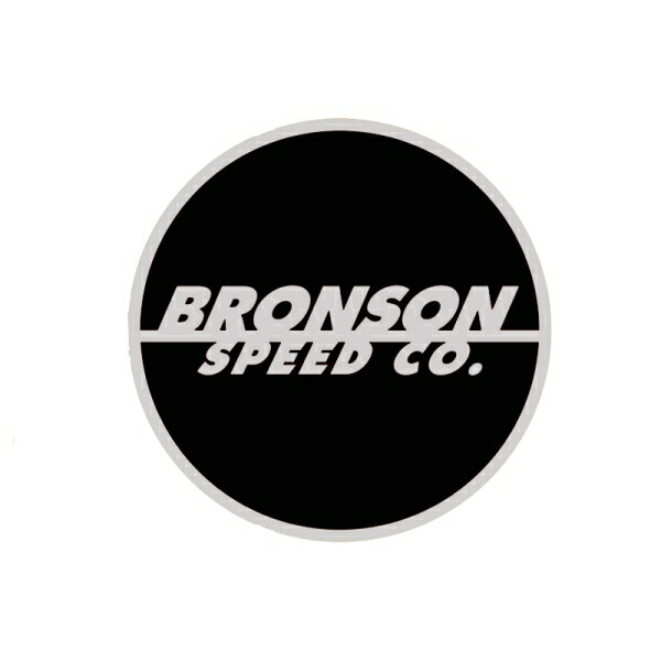 ブロンソンベアリング BRONSONBEARING／BRONSON SPOT LOGO FLASH 3”(BLACK) ステッカー