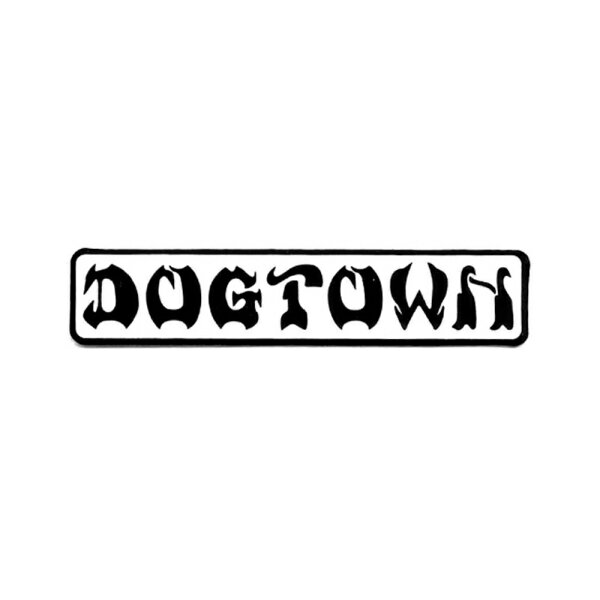 ドッグタウン／DOGTOWN BAR LOGO STICKER 8” ( BLACK/WHITE ) ステッカー