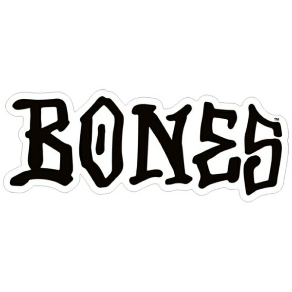 ボーンズ ウィール BONESWHEELS／BONES 3” STICKER (WHITE/BLACK) ステッカー