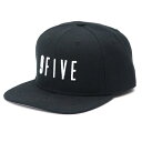 ナインファイブ／9FIVE LOGO SNAPBACK CAP BLACK キャップ