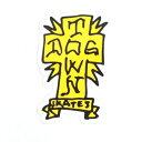 ドッグタウン/DOGTOWN GONZ CROSS 3” (YELLOW/BLACK) ステッカー