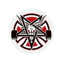 インディペンデント INDEPENDENT/INDY×THRASHER PENTAGRAM CROSS 2.75 ステッカー