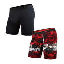 マイパッケージ ベニス MYPAKAGE BNETH/CLASSIC BOXER SOLID×PRINT 2PACK M(33インチ〜35インチ) ROSE×1...